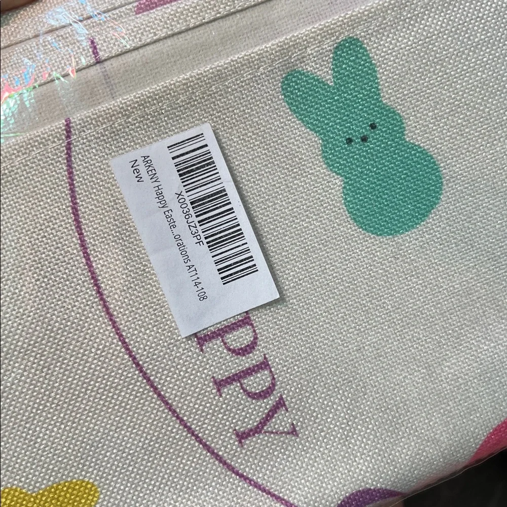 New Happy Easter Bunny Print Table runner colorful peeps party 4 Available